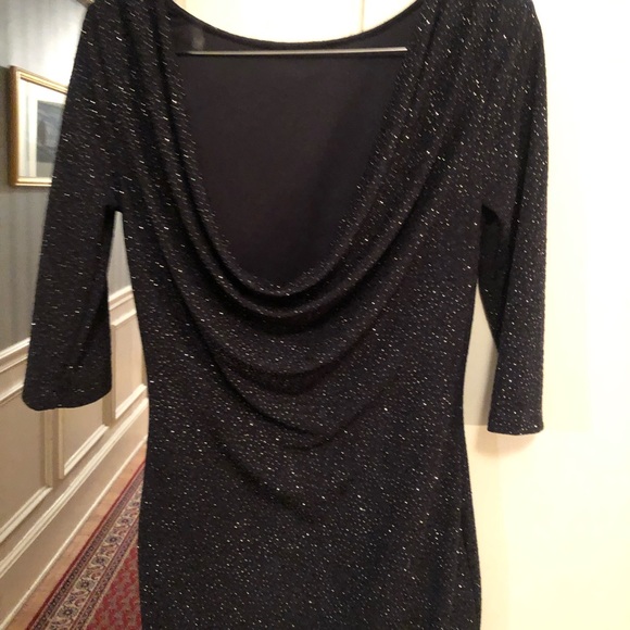 Navy shimmering dress - Picture 2 of 4